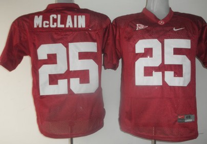Alabama Crimson Tide #25 McClain Red NCAA Jerseys